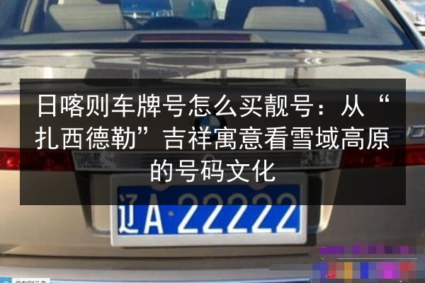 日喀则车牌号怎么买靓号:从“扎西德勒”吉祥寓意看雪域高原的号码文化 第2张 日喀则车牌号怎么买靓号:从“扎西德勒”吉祥寓意看雪域高原的号码文化 第2张