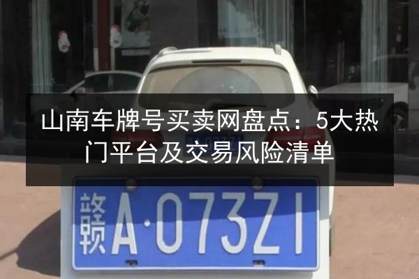 山南车牌号买卖网盘点:5大热门平台及交易风险清单 第2张 山南车牌号买卖网盘点:5大热门平台及交易风险清单 第2张