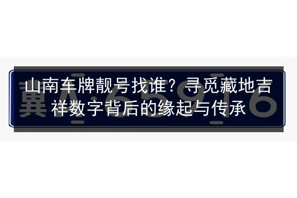 山南车牌靓号找谁？寻觅藏地吉祥数字背后的缘起与传承 第2张