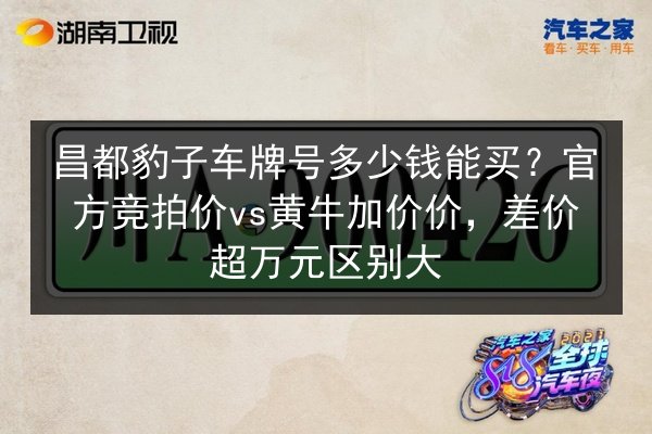 昌都豹子车牌号多少钱能买?官方竞拍价vs黄牛加价价,差价超万元区别大 第1张 昌都豹子车牌号多少钱能买?官方竞拍价vs黄牛加价价,差价超万元区别大 第1张