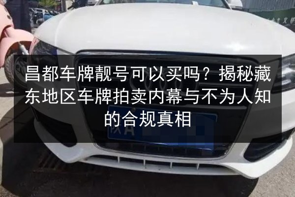昌都车牌靓号可以买吗?揭秘藏东地区车牌拍卖内幕与不为人知的合规真相 第3张 昌都车牌靓号可以买吗?揭秘藏东地区车牌拍卖内幕与不为人知的合规真相 第3张