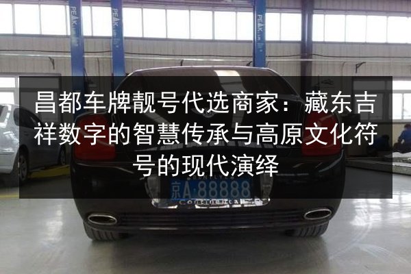 昌都车牌靓号代选商家:藏东吉祥数字的智慧传承与高原文化符号的现代演绎 第3张 昌都车牌靓号代选商家:藏东吉祥数字的智慧传承与高原文化符号的现代演绎 第3张