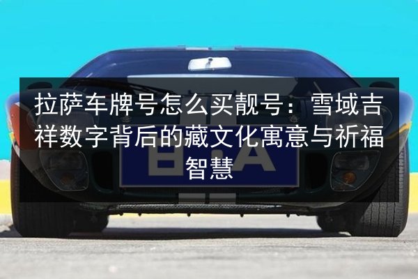 拉萨车牌号怎么买靓号:雪域吉祥数字背后的藏文化寓意与祈福智慧 第2张 拉萨车牌号怎么买靓号:雪域吉祥数字背后的藏文化寓意与祈福智慧 第2张