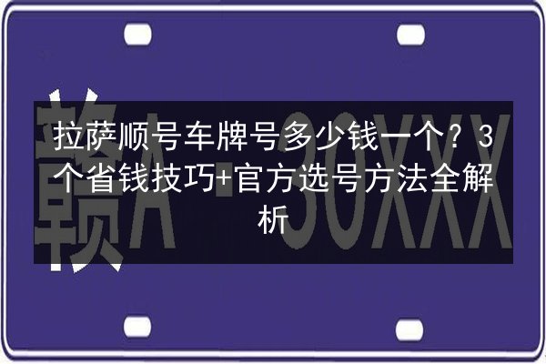 拉萨顺号车牌号多少钱一个?3个省钱技巧+官方选号方法全解析 第2张 拉萨顺号车牌号多少钱一个?3个省钱技巧+官方选号方法全解析 第2张