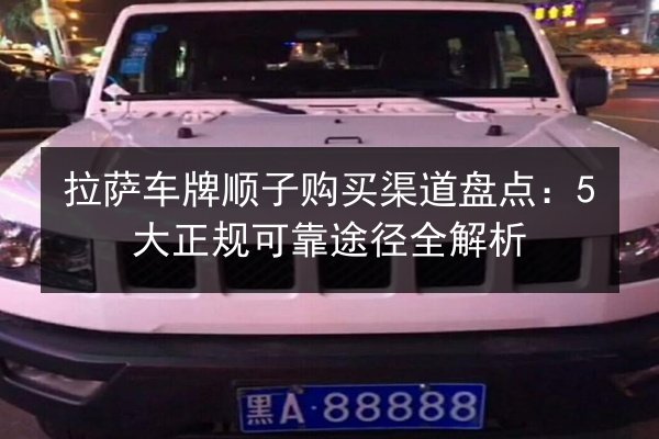 拉萨车牌顺子购买渠道盘点：5大正规可靠途径全解析 第2张