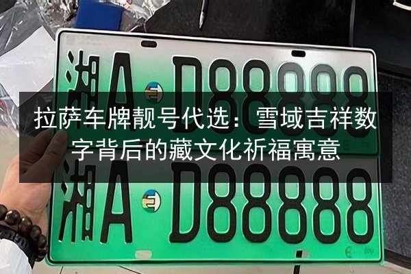 拉萨车牌靓号代选：雪域吉祥数字背后的藏文化祈福寓意