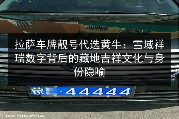 拉萨车牌靓号代选黄牛:雪域祥瑞数字背后的藏地吉祥文化与身份隐喻 第2张 拉萨车牌靓号代选黄牛:雪域祥瑞数字背后的藏地吉祥文化与身份隐喻 第2张