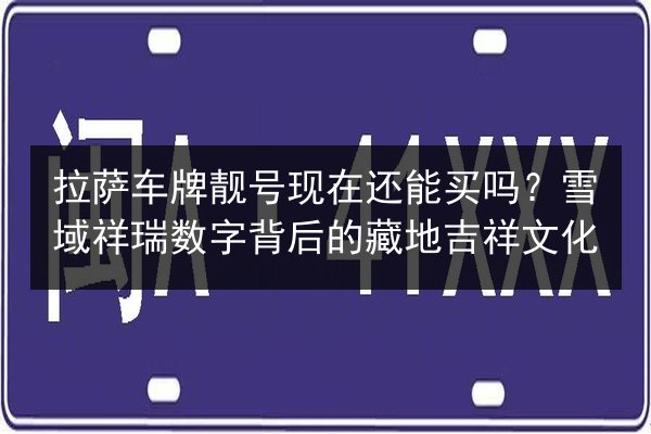 拉萨车牌靓号现在还能买吗?雪域祥瑞数字背后的藏地吉祥文化 第3张 拉萨车牌靓号现在还能买吗?雪域祥瑞数字背后的藏地吉祥文化 第3张