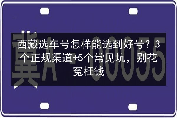 西藏选车号怎样能选到好号？3个正规渠道+5个常见坑，别花冤枉钱 第2张