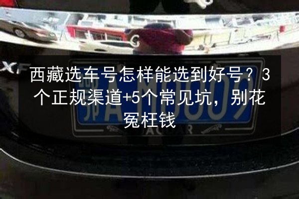 西藏选车号怎样能选到好号？3个正规渠道+5个常见坑，别花冤枉钱 第3张