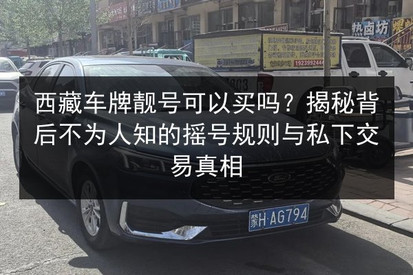 西藏车牌靓号可以买吗?揭秘背后不为人知的摇号规则与私下交易真相 第2张 西藏车牌靓号可以买吗?揭秘背后不为人知的摇号规则与私下交易真相 第2张
