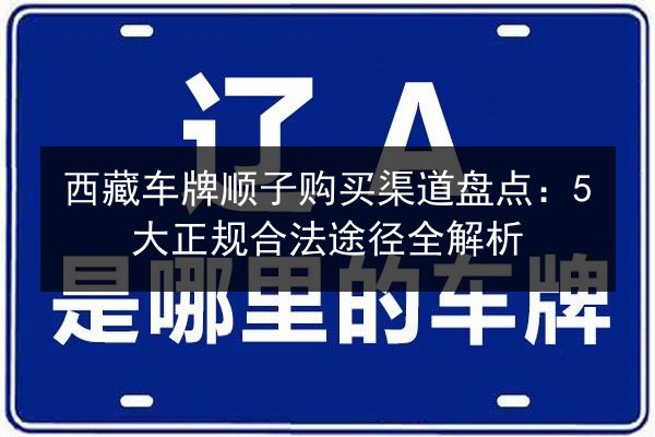 西藏车牌顺子购买渠道盘点：5大正规合法途径全解析 第2张