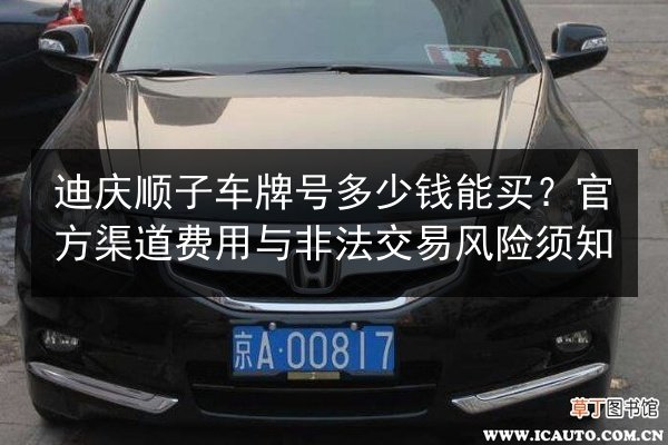 迪庆顺子车牌号多少钱能买？官方渠道费用与非法交易风险须知 第2张