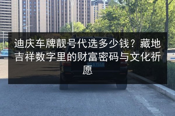 迪庆车牌靓号代选多少钱？藏地吉祥数字里的财富密码与文化祈愿 第2张