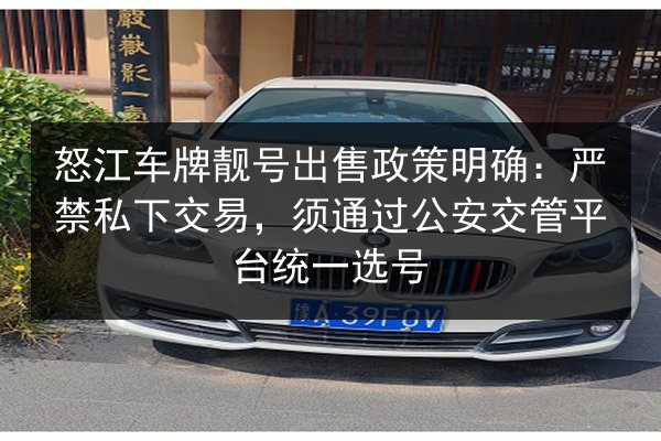 怒江车牌靓号出售政策明确:严禁私下交易,须通过公安交管平台统一选号 第2张 怒江车牌靓号出售政策明确:严禁私下交易,须通过公安交管平台统一选号 第2张