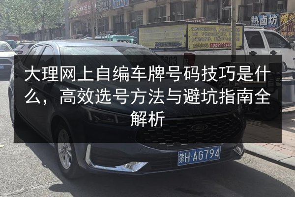 大理网上自编车牌号码技巧是什么，高效选号方法与避坑指南全解析