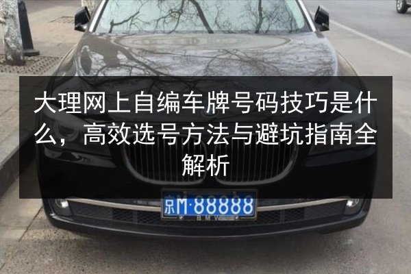 大理网上自编车牌号码技巧是什么，高效选号方法与避坑指南全解析 第3张