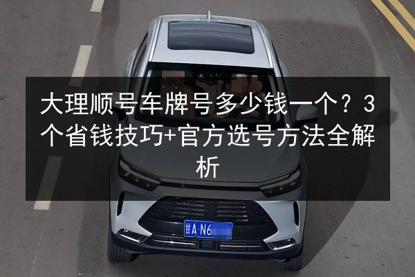 大理顺号车牌号多少钱一个?3个省钱技巧+官方选号方法全解析 第2张 大理顺号车牌号多少钱一个?3个省钱技巧+官方选号方法全解析 第2张