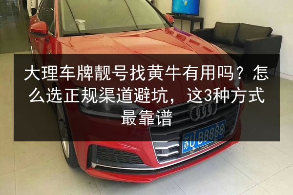 大理车牌靓号找黄牛有用吗？怎么选正规渠道避坑，这3种方式最靠谱 第3张