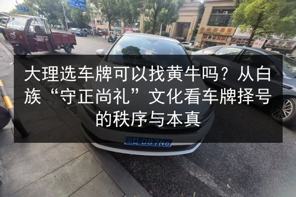 大理选车牌可以找黄牛吗?从白族“守正尚礼”文化看车牌择号的秩序与本真 第2张 大理选车牌可以找黄牛吗?从白族“守正尚礼”文化看车牌择号的秩序与本真 第2张