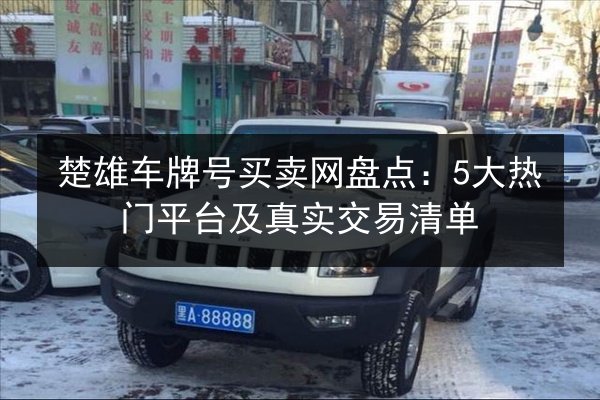 楚雄车牌号买卖网盘点:5大热门平台及真实交易清单 第1张 楚雄车牌号买卖网盘点:5大热门平台及真实交易清单 第1张