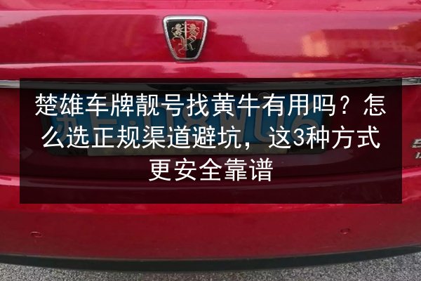 楚雄车牌靓号找黄牛有用吗？怎么选正规渠道避坑，这3种方式更安全靠谱 第2张