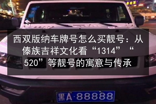 西双版纳车牌号怎么买靓号:从傣族吉祥文化看“1314”“520”等靓号的寓意与传承 第3张 西双版纳车牌号怎么买靓号:从傣族吉祥文化看“1314”“520”等靓号的寓意与传承 第3张