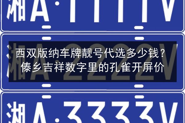 西双版纳车牌靓号代选多少钱?傣乡吉祥数字里的孔雀开屏价 第2张 西双版纳车牌靓号代选多少钱?傣乡吉祥数字里的孔雀开屏价 第2张