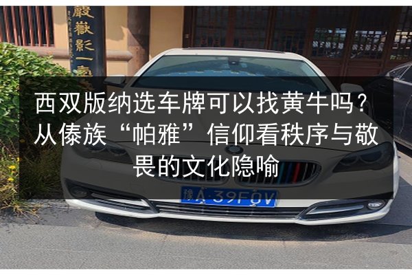 西双版纳选车牌可以找黄牛吗?从傣族“帕雅”信仰看秩序与敬畏的文化隐喻 第3张 西双版纳选车牌可以找黄牛吗?从傣族“帕雅”信仰看秩序与敬畏的文化隐喻 第3张