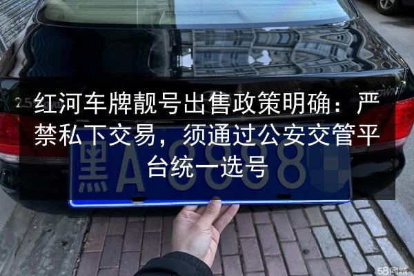 红河车牌靓号出售政策明确:严禁私下交易,须通过公安交管平台统一选号 第3张 红河车牌靓号出售政策明确:严禁私下交易,须通过公安交管平台统一选号 第3张