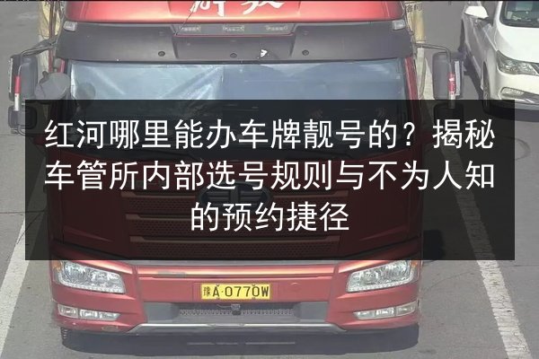 红河哪里能办车牌靓号的?揭秘车管所内部选号规则与不为人知的预约捷径 第2张 红河哪里能办车牌靓号的?揭秘车管所内部选号规则与不为人知的预约捷径 第2张