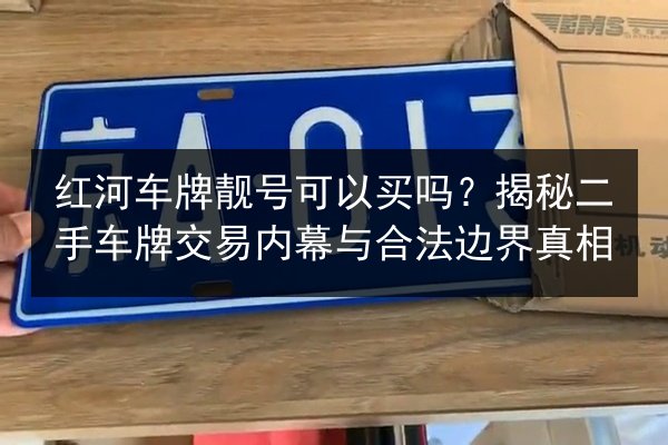 红河车牌靓号可以买吗？揭秘二手车牌交易内幕与合法边界真相 第2张