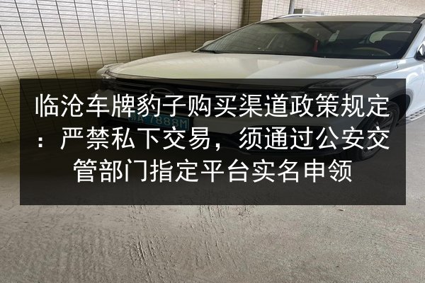 临沧车牌豹子购买渠道政策规定：严禁私下交易，须通过公安交管部门指定平台实名申领 第2张