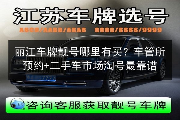 丽江车牌靓号哪里有买？车管所预约+二手车市场淘号最靠谱