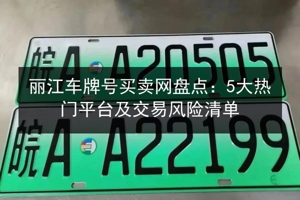 丽江车牌号买卖网盘点：5大热门平台及交易风险清单 第2张