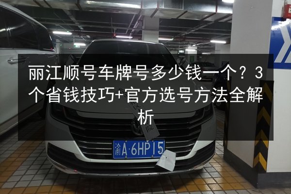 丽江顺号车牌号多少钱一个?3个省钱技巧+官方选号方法全解析 第2张 丽江顺号车牌号多少钱一个?3个省钱技巧+官方选号方法全解析 第2张