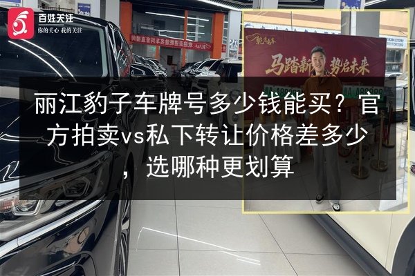 丽江豹子车牌号多少钱能买?官方拍卖vs私下转让价格差多少,选哪种更划算 第2张 丽江豹子车牌号多少钱能买?官方拍卖vs私下转让价格差多少,选哪种更划算 第2张