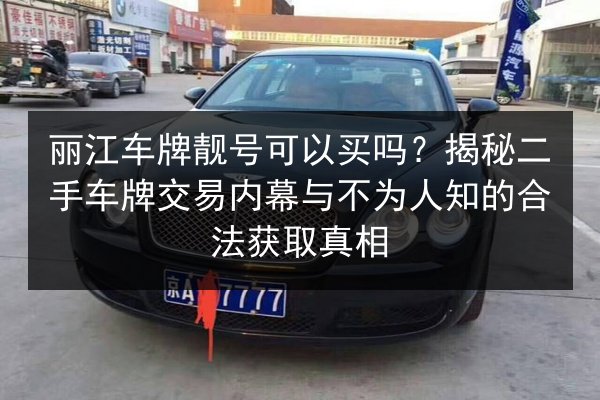 丽江车牌靓号可以买吗?揭秘二手车牌交易内幕与不为人知的合法获取真相 第1张 丽江车牌靓号可以买吗?揭秘二手车牌交易内幕与不为人知的合法获取真相 第1张