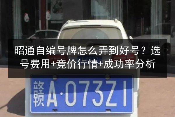 昭通自编号牌怎么弄到好号?选号费用+竞价行情+成功率分析 第1张 昭通自编号牌怎么弄到好号?选号费用+竞价行情+成功率分析 第1张