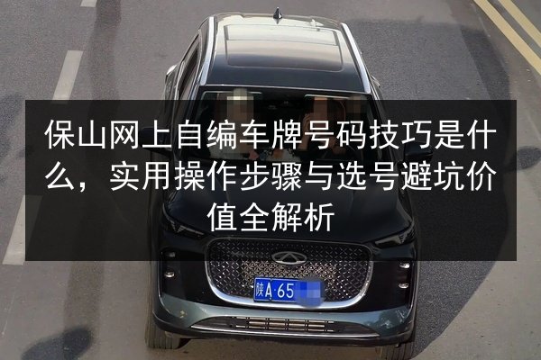 保山网上自编车牌号码技巧是什么，实用操作步骤与选号避坑价值全解析 第2张
