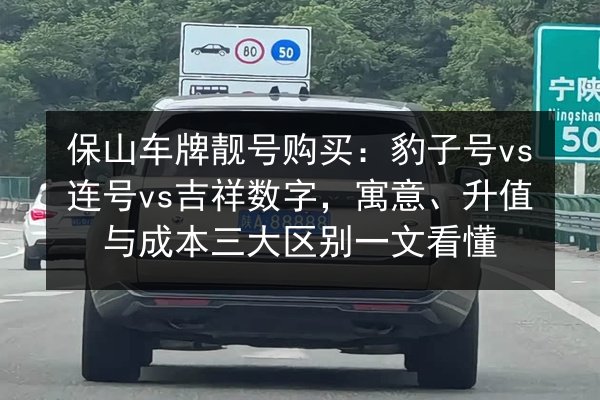 保山车牌靓号购买:豹子号vs连号vs吉祥数字,寓意、升值与成本三大区别一文看懂 第2张 保山车牌靓号购买:豹子号vs连号vs吉祥数字,寓意、升值与成本三大区别一文看懂 第2张