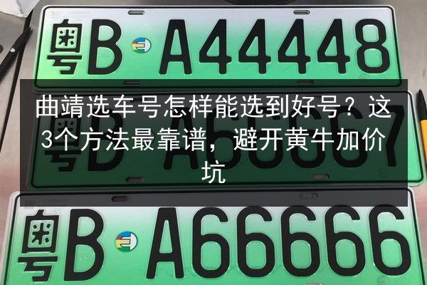 曲靖选车号怎样能选到好号？这3个方法最靠谱，避开黄牛加价坑