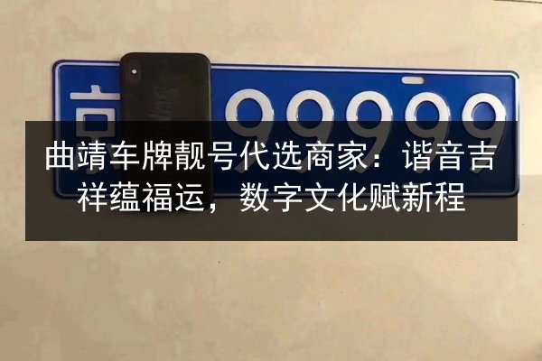 曲靖车牌靓号代选商家:谐音吉祥蕴福运,数字文化赋新程 第3张 曲靖车牌靓号代选商家:谐音吉祥蕴福运,数字文化赋新程 第3张