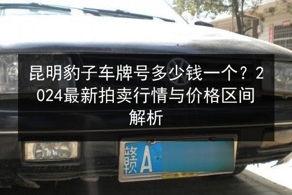昆明豹子车牌号多少钱一个？2024最新拍卖行情与价格区间解析 第2张