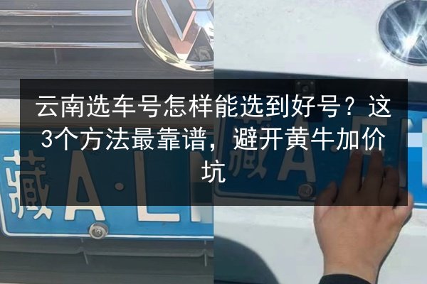 云南选车号怎样能选到好号？这3个方法最靠谱，避开黄牛加价坑 第2张