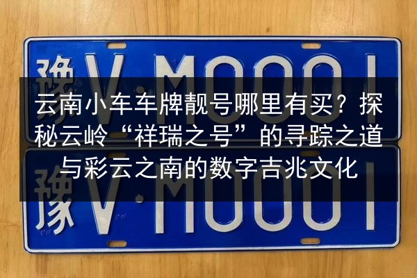 云南小车车牌靓号哪里有买?探秘云岭“祥瑞之号”的寻踪之道与彩云之南的数字吉兆文化 第2张 云南小车车牌靓号哪里有买?探秘云岭“祥瑞之号”的寻踪之道与彩云之南的数字吉兆文化 第2张