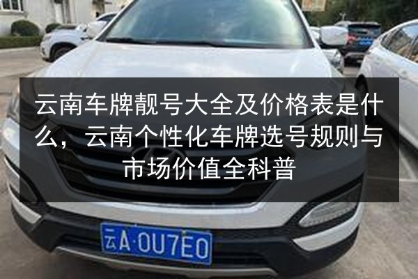 云南车牌靓号大全及价格表是什么，云南个性化车牌选号规则与市场价值全科普 第2张