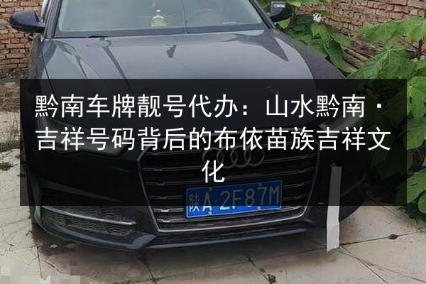 黔南车牌靓号代办:山水黔南·吉祥号码背后的布依苗族吉祥文化 第3张 黔南车牌靓号代办:山水黔南·吉祥号码背后的布依苗族吉祥文化 第3张