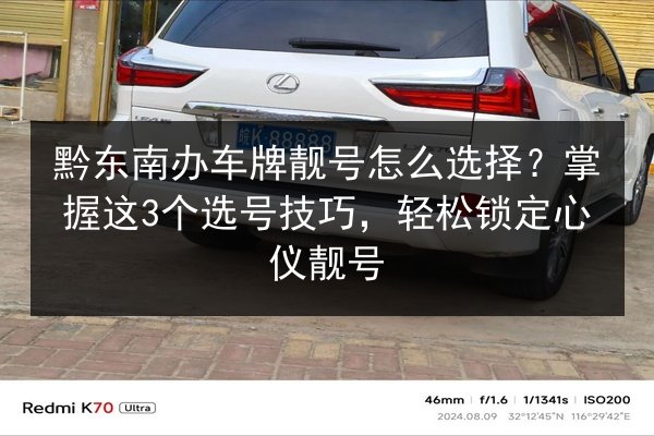黔东南办车牌靓号怎么选择?掌握这3个选号技巧,轻松锁定心仪靓号 第3张 黔东南办车牌靓号怎么选择?掌握这3个选号技巧,轻松锁定心仪靓号 第3张