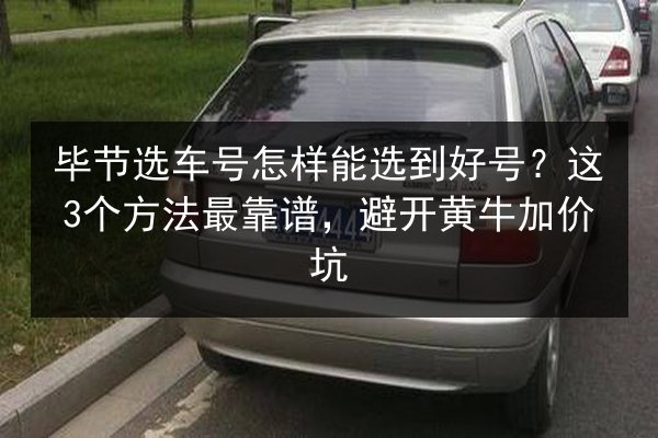 毕节选车号怎样能选到好号？这3个方法最靠谱，避开黄牛加价坑 第2张